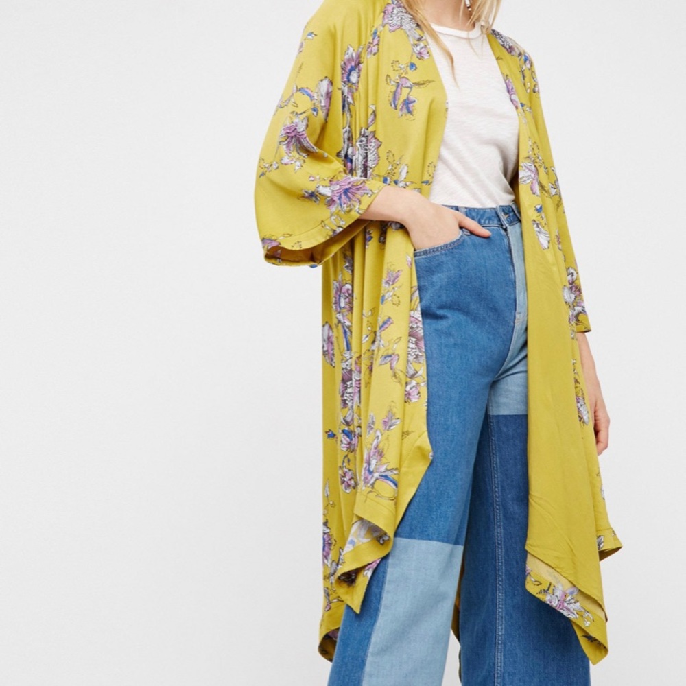 Floral Handkerchief Kimono
